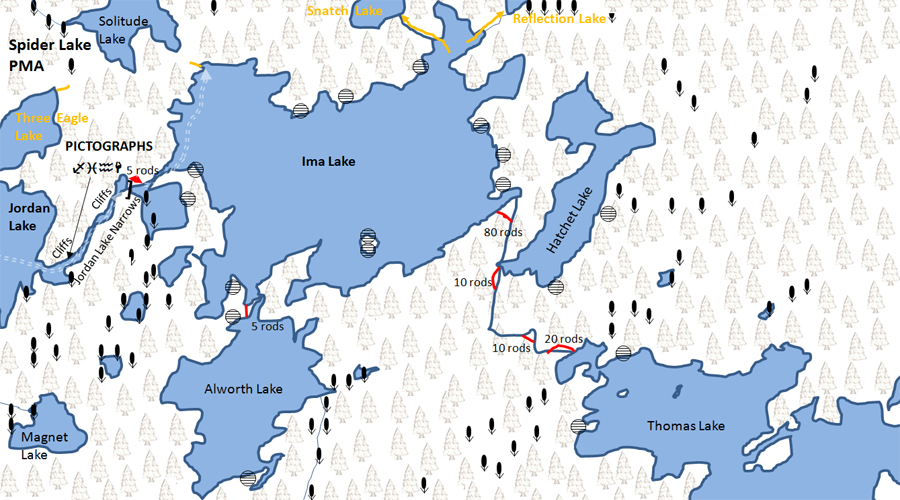 Ima Lake Map BWCA