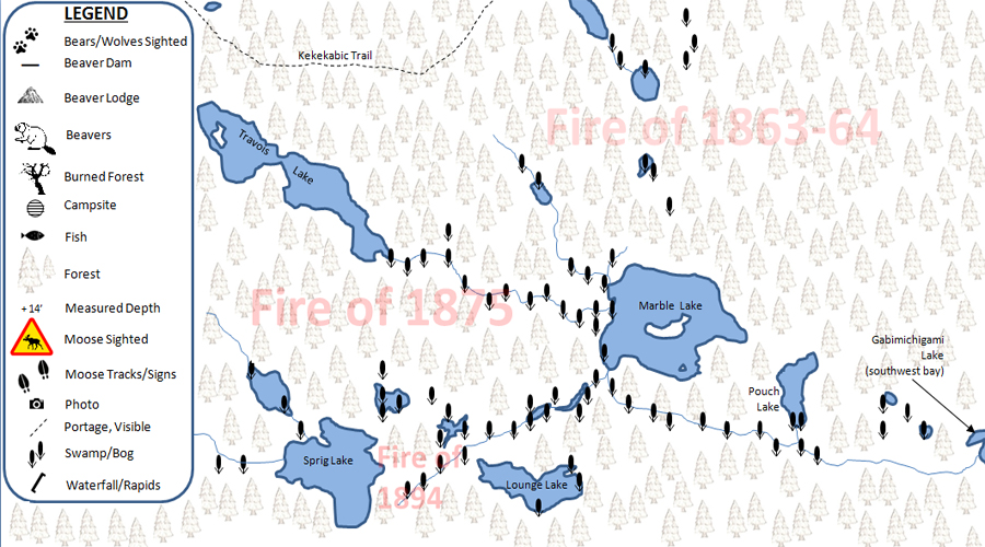 Mugwump Lake PMA Map BWCA