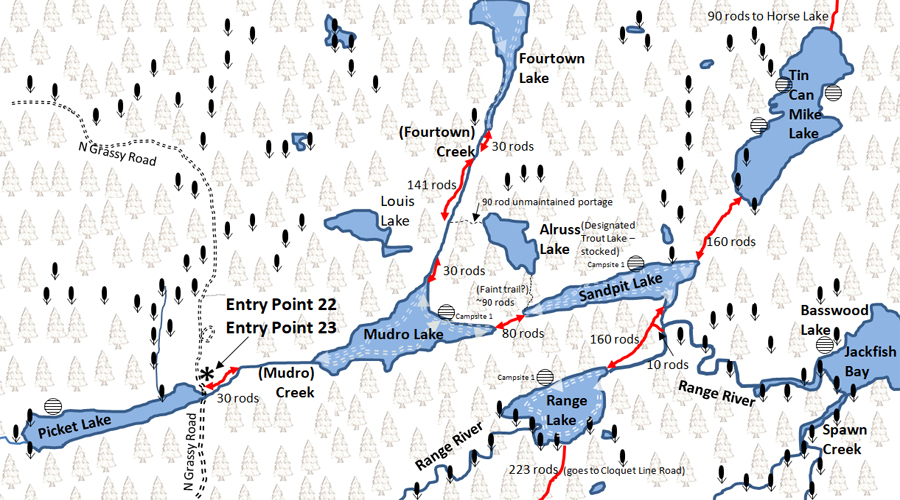 Mudro Lake Map BWCA