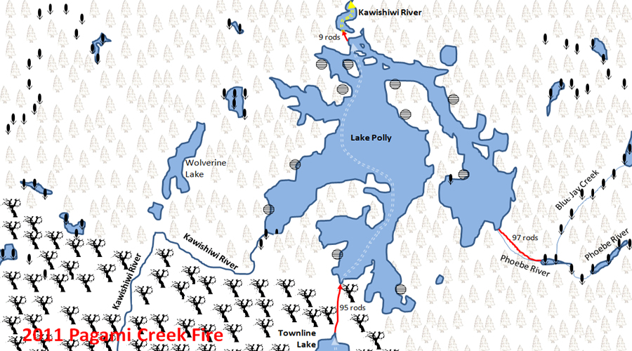 Lake Polly Map BWCA
