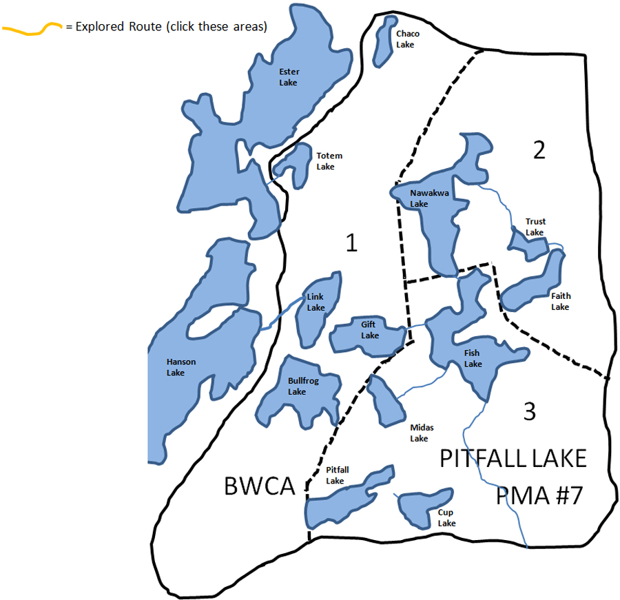 Pitfall Lake PMA Map BWCA